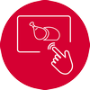 Sensor LED display with preset programmes (Tn)